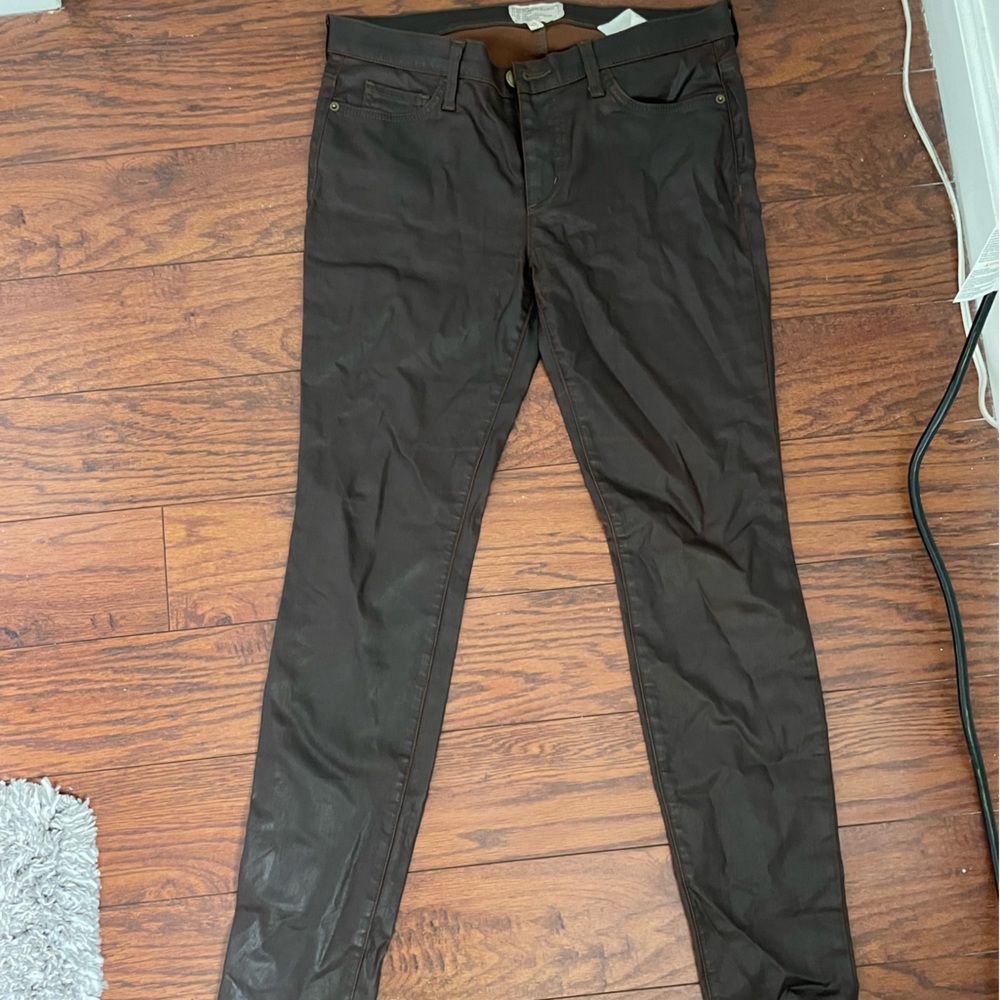 Current/Elliot Brown Leather Pants